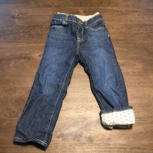 BabyGap 3T jersey-lined jeans